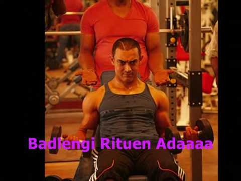 Kaise Mujhe Tum Instrumental With Lyrics (karaoke)- Ghajini