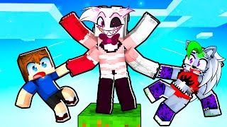 One Block Skyblock With Angel Dust From Hazbin Hotel