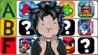 Angry Bi̇rds Oyunlari Ti̇er Li̇st