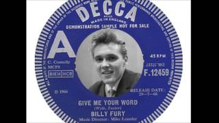 Watch Billy Fury Give Me Your Word video