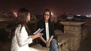 Nausheen Shah Rapid Fire Bts With Fiza Shoaib In Hamare Mehman