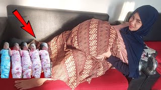 Kagetibu Hamil Tiba2 Sakit Perut Kontraksi Sampai Melahirkan Bayi Kembar 5 Sendiri Secara Normal