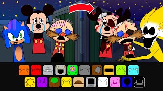 Incredibox Sprunki Retake Sinner Edition Super Sonic, Knuckles, Eggman And Mickey Mouse