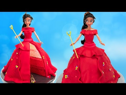 How to Make Disney Princess Elena of Avalor Doll Cake
