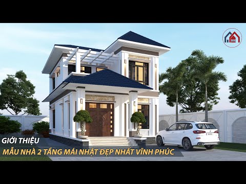 Kiến Trúc 365 - Mẫu nhà 2 tầng mái nhật đẹp nhất Vĩnh Phúc