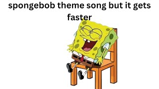 Spongebob Theme Song But It Gets Faster