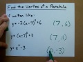 How to Find the Vertex of a Parabola