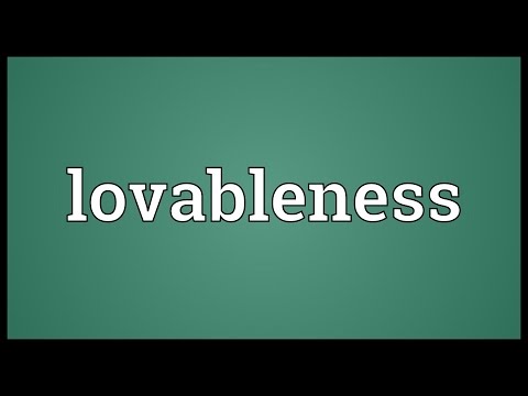 Header of lovableness