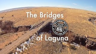 Bridge on Route 66 leading to Laguna New Mexico. Two other mystery paths shown also.