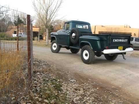 1958 Chevrolet 12v cummins diesel take off - YouTube