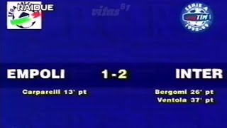 Empoli-Inter 12, 199899 - Domenica Sportiva Carparelli-Bergomi-Ventola
