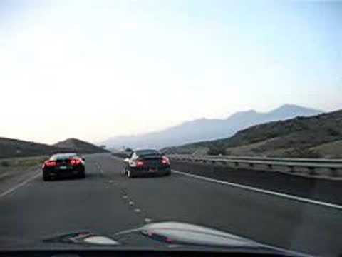 Corvette C6 w/twin turbos vs. Porsche 996 w/turbo upgrades.