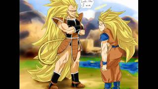 Super Saiyan 4 Nappa Raditz and Turles
