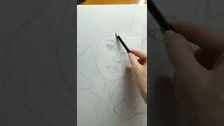 Процесс #Shortvideo #Art #Painting  #Овен  #Картина #Shorts #Портрет #Девушка #Рисунок  #Набросок