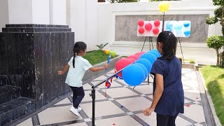 Sheena Tantangi Keysha Challenge Pecah Balon