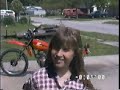 Little Ray almost flips bike