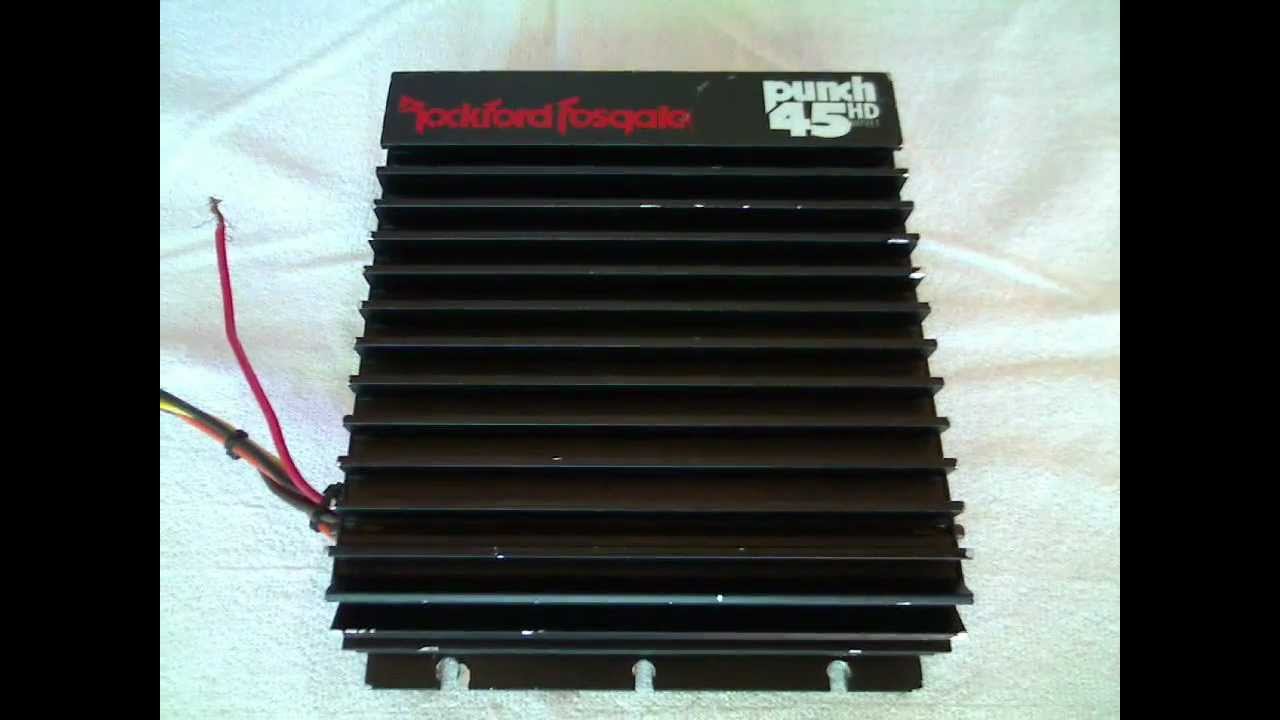 Rockford Fosgate Punch 45 HD Old School Car Amplifier Amplficador - YouTube