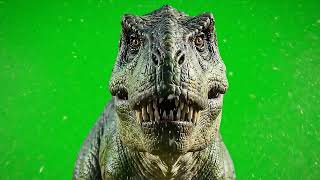 T-Rex Green Screen With Sound Effects, No Watermark & No Copyright