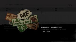 Marion Forks Bumper Stickers - Tourism Collectible #3 Location #DaysGone #Collectibles