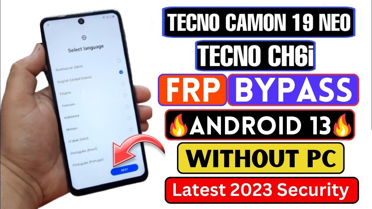 Tecno Camon 19 Neo Android 13 FRP Bypass Without PC | Tecno Camon 19 Neo Android 13 FRP Bypass Without PC |