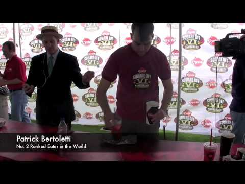 Patrick Bertoletti Eats Krystal Big Angus Burger in 8 Seconds