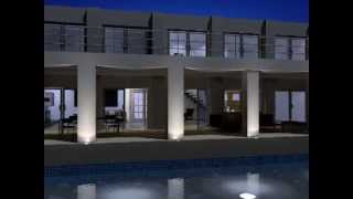 exterior designtwo floorscottage with swimming pool