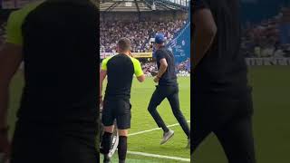 Tuchel Celebrating Goal In Front Of Conte In Tense London Derby