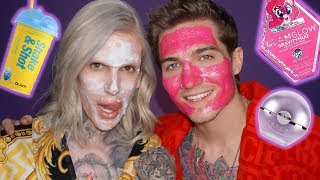 Testing Crazy Weird Af Face Masks W. My Boyfriend: Part 2