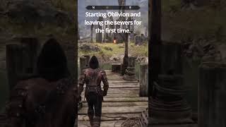 Starting Oblivion, Walking Out Of The Sewers The First Time.