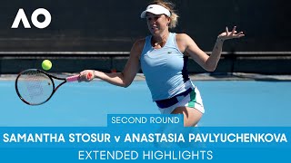 Samantha Stosur V Anastasia Pavlyuchenkova Extended Highlights 2R Australian Open 2022
