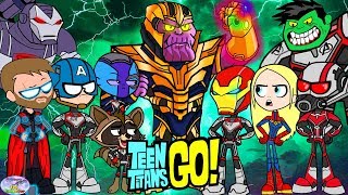 Teen Ans Go Vs. Avengers Heroes And Friends Cartoon Character Swap - Setc