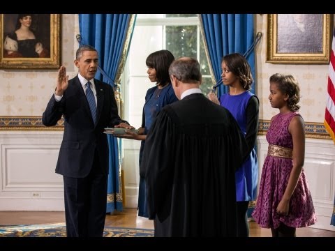 President Obama takes the Oath of Office