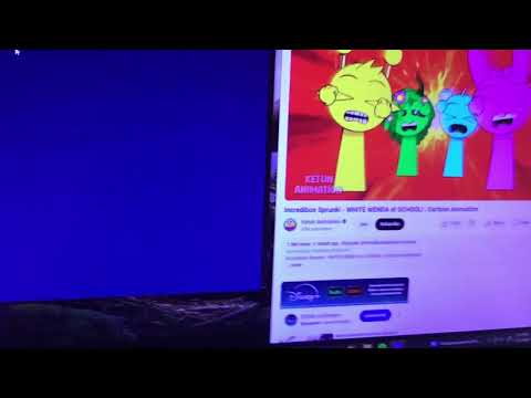 Sprunki Simon,pinki,sky,vineria Screaming has BSOD (credits to @ketunanimation)