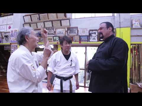 Steven segal came to Okinawa to visit Tetsuhiro Hokama
