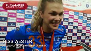 Estavana Polman y Tess Wester tras el oro obtenido en Japón 2019