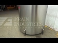 1000 Gallon, 316 stainless steel, single wall mixing tank