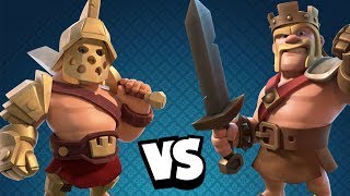 GLADIATORKÖNIG vs BARBARENKÖNIG! ☆ Clash of Clans ☆ 3D Helden!