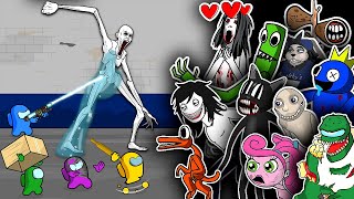 TOP ANIMATION - Rainbow Friends | Zombie | Jeff The Killer | Cartoon Cat | Granny | SCP | Siren Head