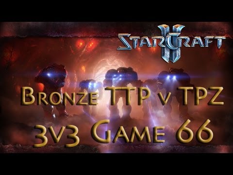 Starcraft 2 HotS - Bronze TTP v TPZ - Mass Marines - Game 66 - 3v3