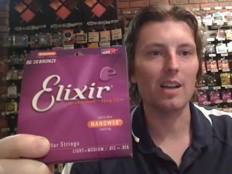 elixir nanoweb acoustic guitar strings. for sale at ellisguitars.com.au 