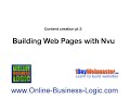 Building web pages - Nvu tutorial