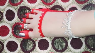 Alta Design On Feet Alta Ki Design Banana He Sundar Mahawar Design