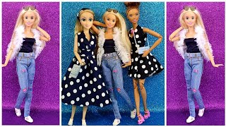 Barbie Dikişsiz Kıyafet Yapımı | DIY | JEANS Kendin Yap Tarzı Barbie Kıyafetleri