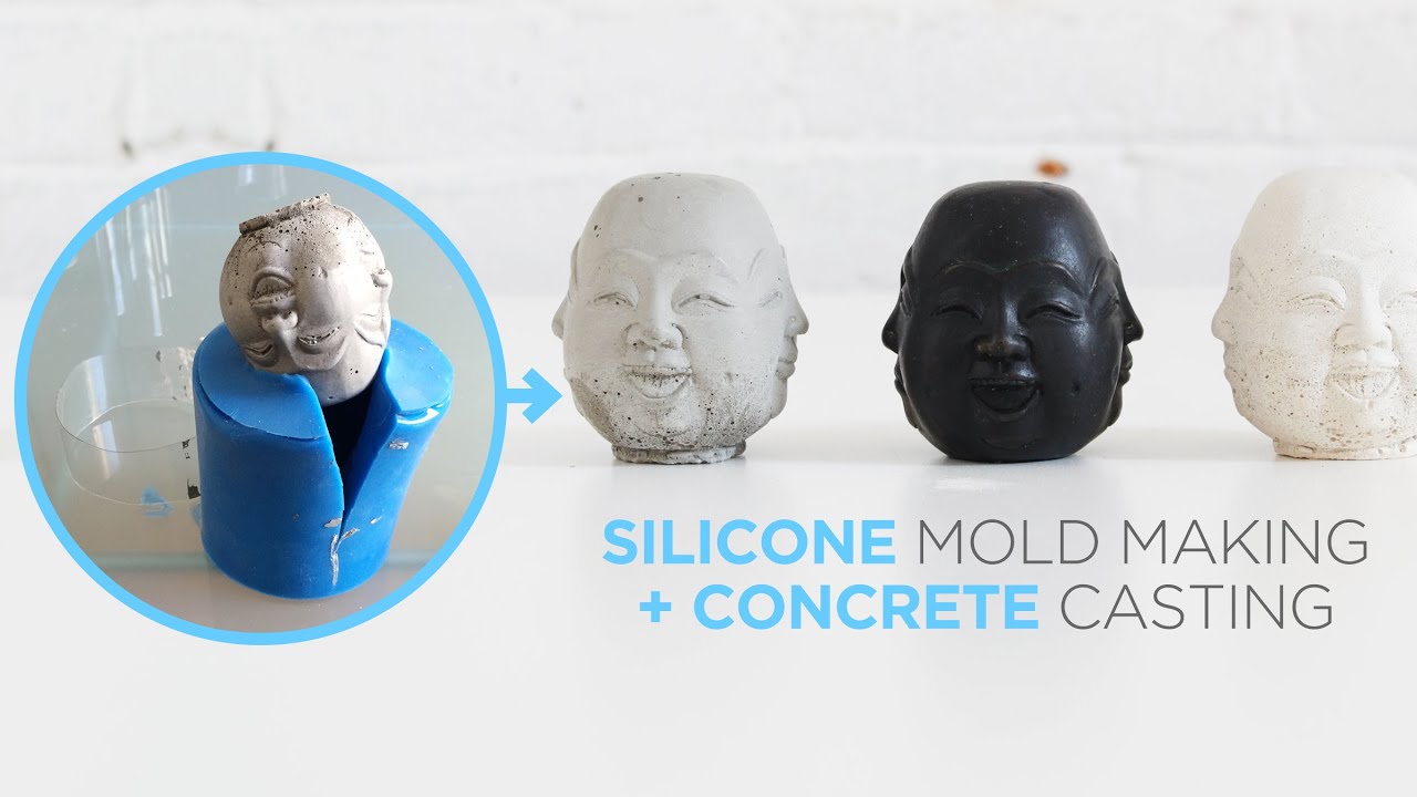 How to make silicone molds for casting concrete - YouTube
