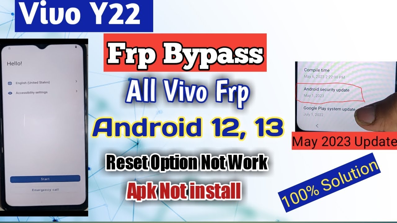 Vivo Y22 Frp Bypass Android 13 Without Pc || No Apk Vivo Y22 Frp Bypass Android 13 Without Pc || No Apk