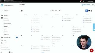 Business Intelligence Social Media Content Calendar