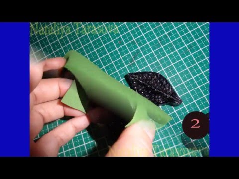 Как сделать лист розы без молда Как сделать лист розы без молда