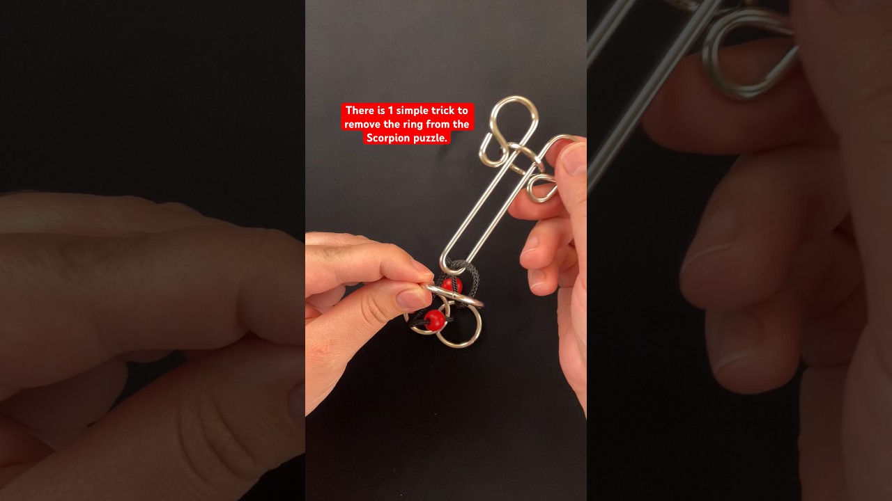 A simple trick to remove the ring from the Scorpion A simple trick to remove the ring from the Scorpion