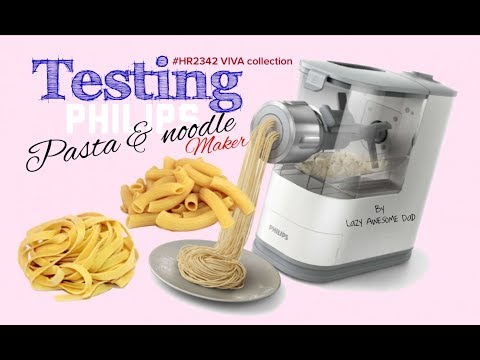 VIDEO : making pasta with the new philips pasta and noodle maker viva collection compact hr2342 how to clean - thank you philips for sending this design award winning unit. just a quick video to show you how simple and easy it is to use a ...