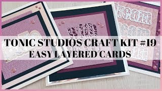 Tonic Craft Kit #19 easy layered cards